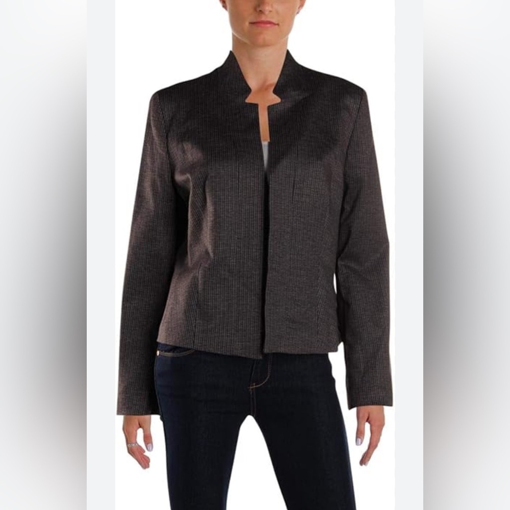 Nine‎ West Women's Mini Houndstooth Flyaway Jacket